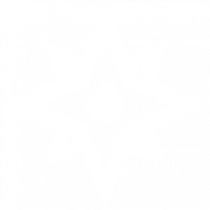 a white star with a black background