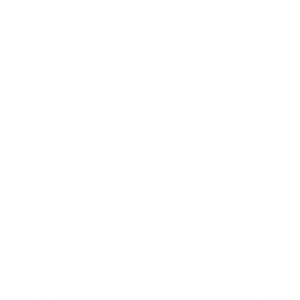 a white star with a black background